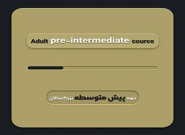 adults pre- intermediate course